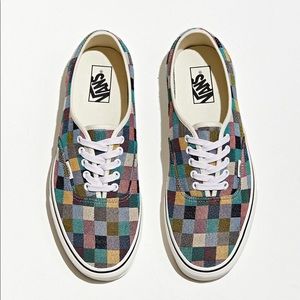 vans authentic woven checkerboard multicolor